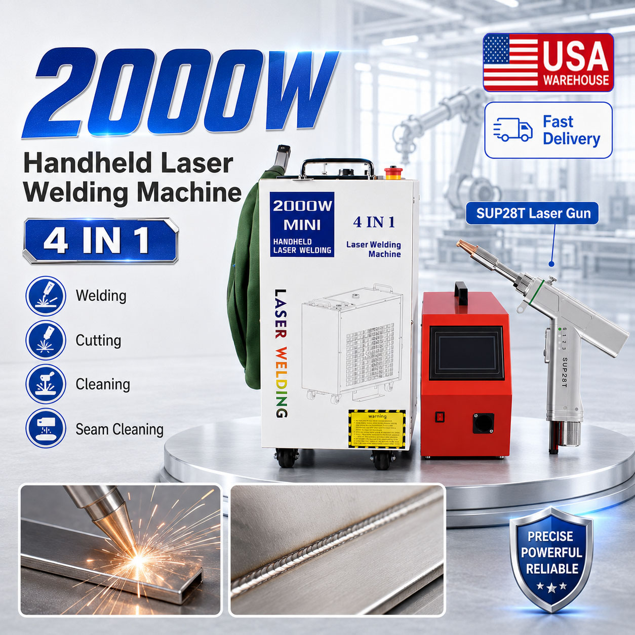 Spawarka laserowa światłowodow – Laser Soldering Machine Handheld recenzja i cena