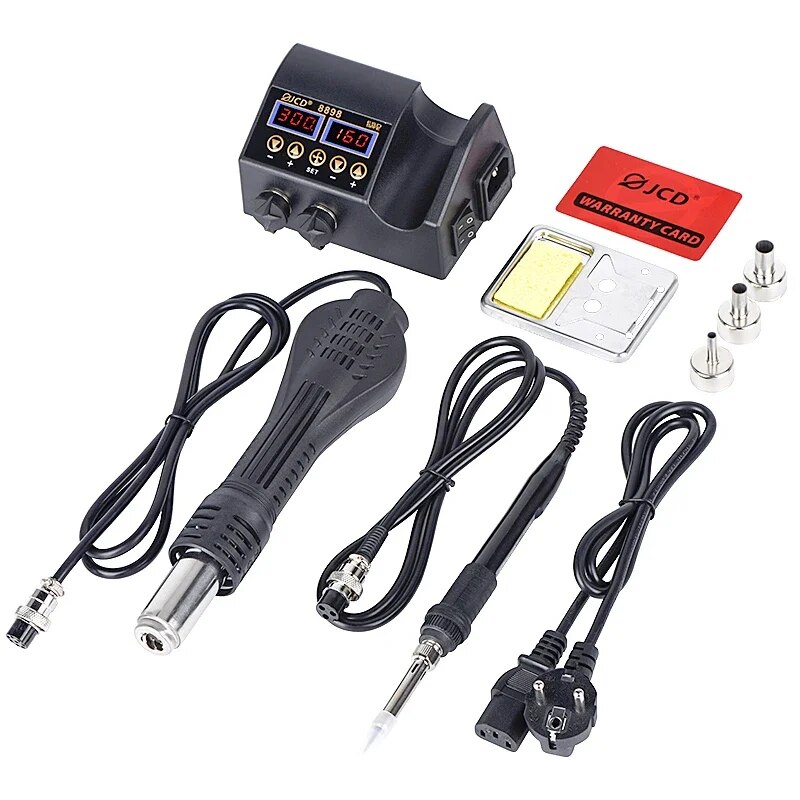 JCD 2 w 1 Stacja lutownicza 75 – 2 In 1 Soldering Rework Station 750W recenzja i cena