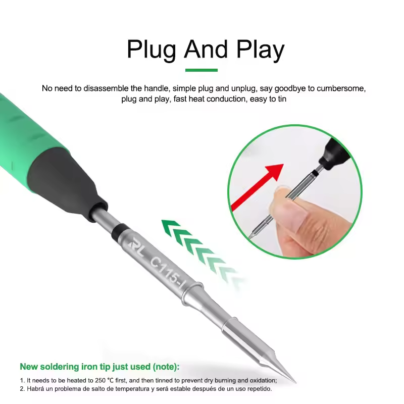 Grot lutowniczy uniwersalny RE – C115 Nano Soldering Iron Station recenzja i cena