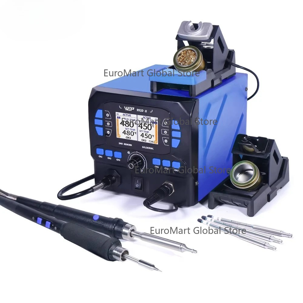 992D-II 2 w 1 Wyświetlacz LCD  – C210 Precision Soldering Station recenzja i cena