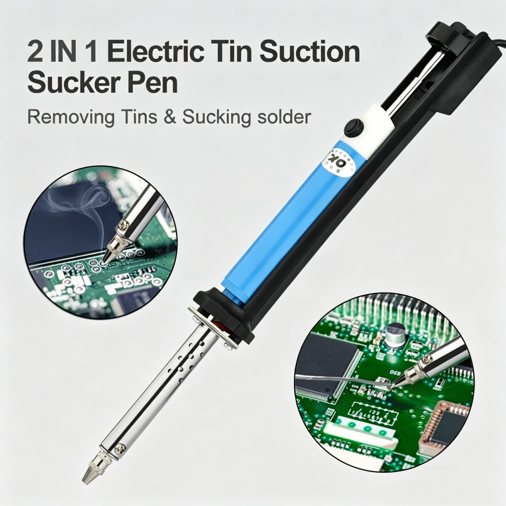 Elektryczna odsysarka do lutu  – Desoldering Pump Electric Vacuum Station recenzja i cena