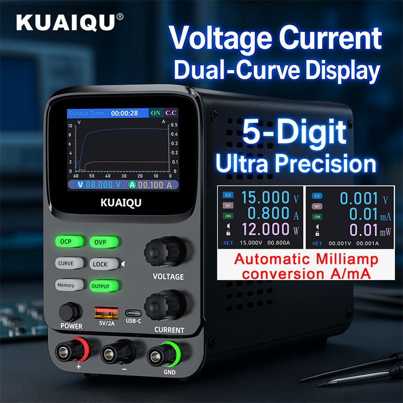 KUAIQU 5-cyfrowe ultraprecyzyj – High Precision Dc Power Supply 30V 10A recenzja i cena