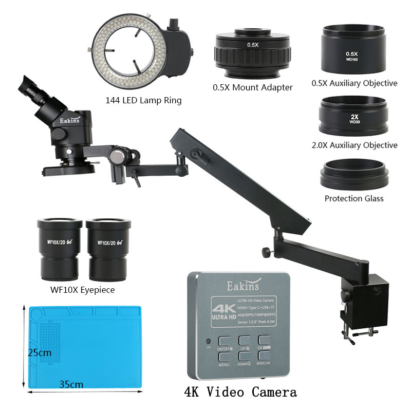 3.5X 90XArticulating Arm Pilla – Simul-Focal Industrial Microscope 4K Hdmi recenzja i cena