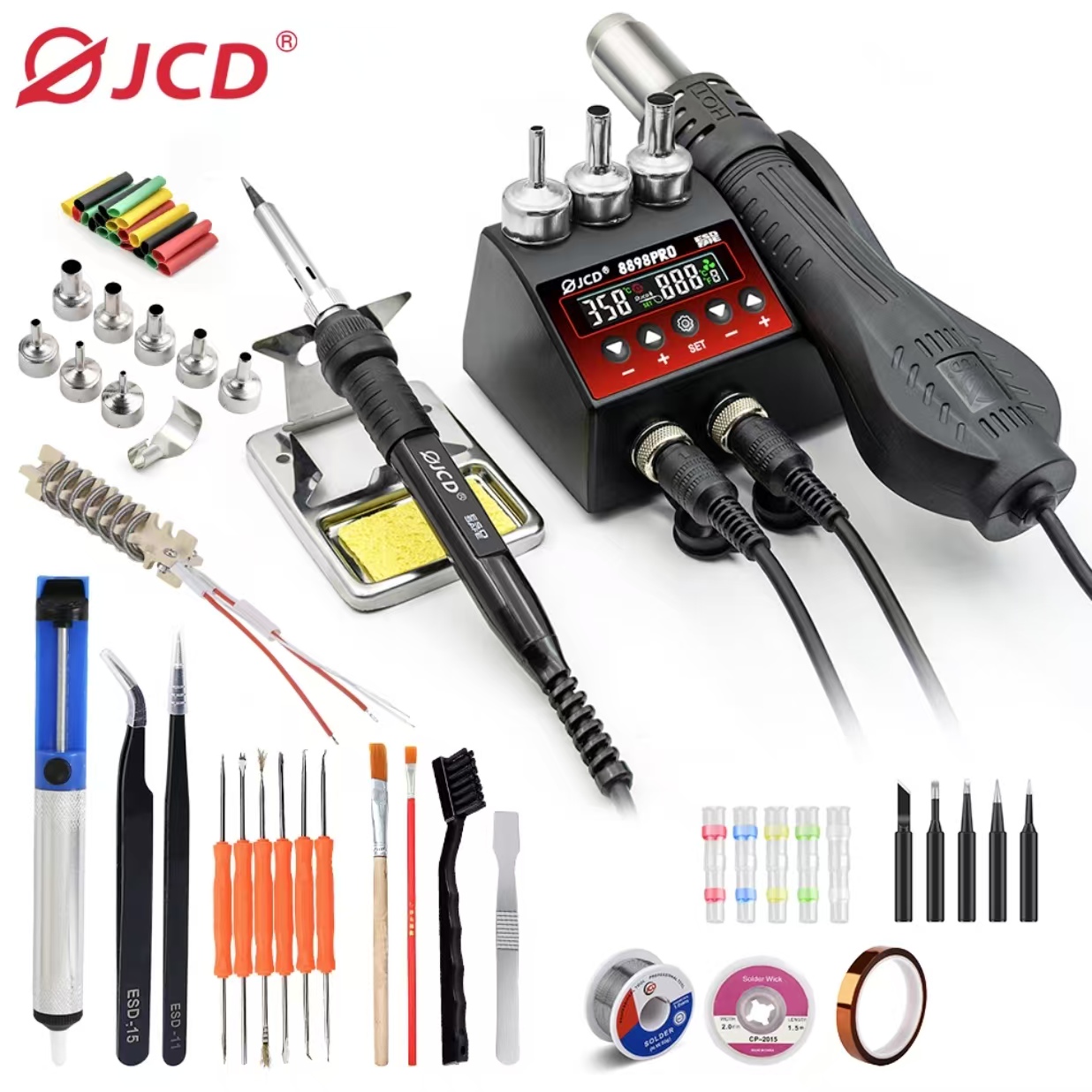 750W SMD Stacja lutownicza 2 w – 2 In 1 Soldering Rework Station 750W recenzja i cena