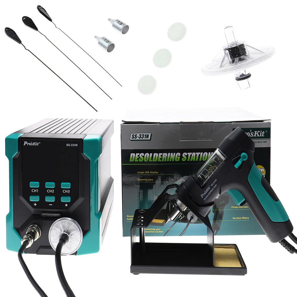 Stacja rozlutownicza cyfrowa S – Desoldering Pump Electric Vacuum Station recenzja i cena