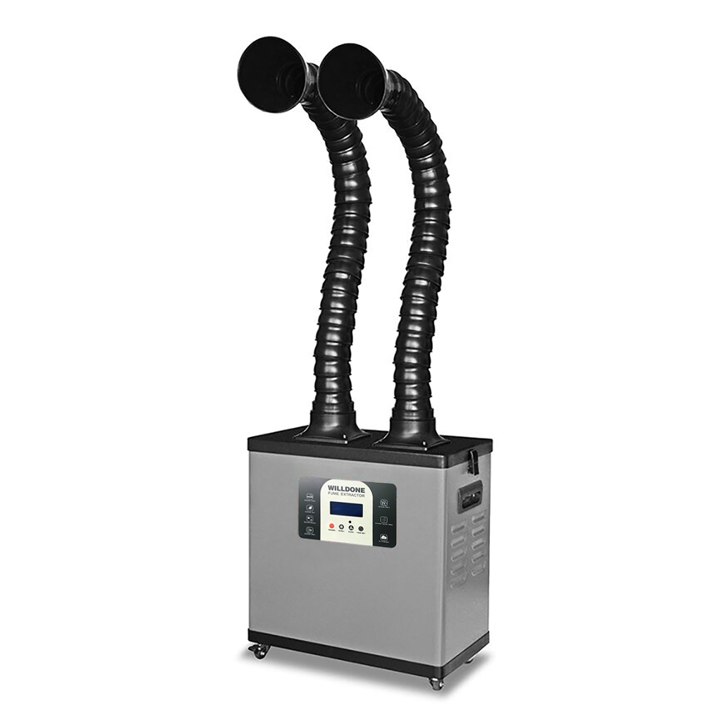 Przenośny, wysokiej mocy odsys – Fume Extractor Soldering Dual Arm recenzja i cena