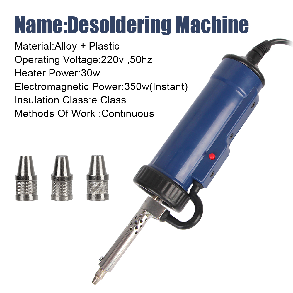 Przyssawka próżniowa z 3 dysza – Desoldering Pump Electric Vacuum Station recenzja i cena
