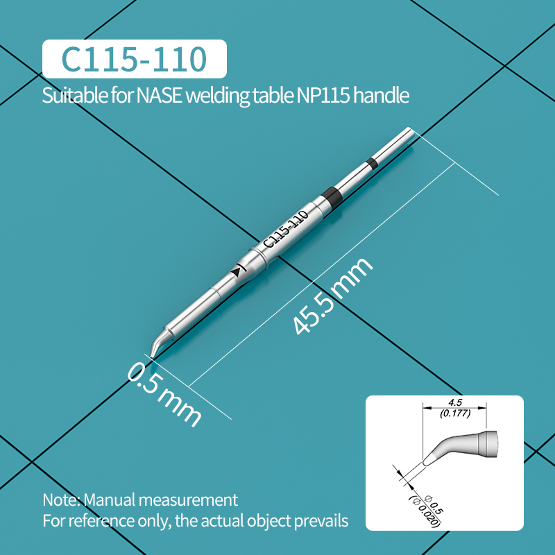 Wymienne końcówki do lutownicy – C115 Nano Soldering Iron Station recenzja i cena