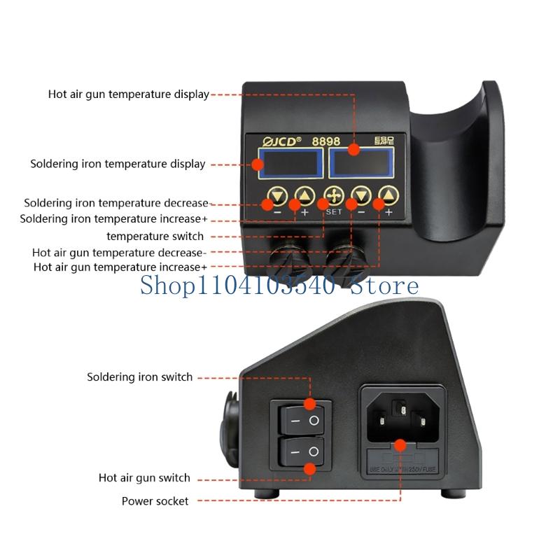 Stacja lutownicza 02DC 750 W 2 – 2 In 1 Soldering Rework Station 750W recenzja i cena