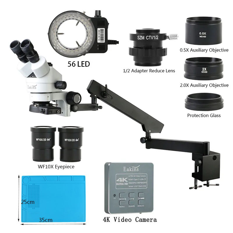 Przemysłowy trójokularowy mikr – Simul-Focal Industrial Microscope 4K Hdmi recenzja i cena
