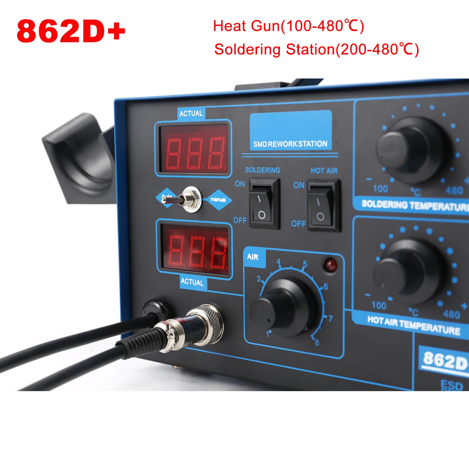 Stacja lutownicza 2 w 1 750W z – 2 In 1 Soldering Rework Station 750W recenzja i cena