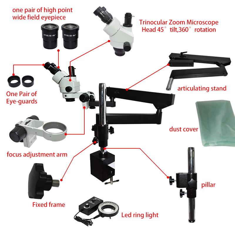 Elastyczny, ruchomy, przegubow – Articulating Arm Boom Stand Microscope recenzja i cena