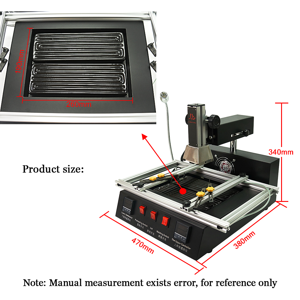 Stacja lutownicza BGA LY M770R – Infrared Bga Rework Station recenzja i cena