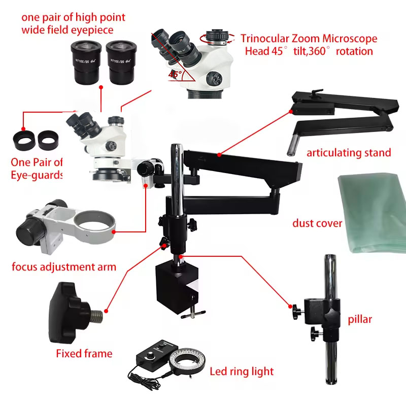 Elastyczny, przegubowy statyw  – Articulating Arm Boom Stand Microscope recenzja i cena