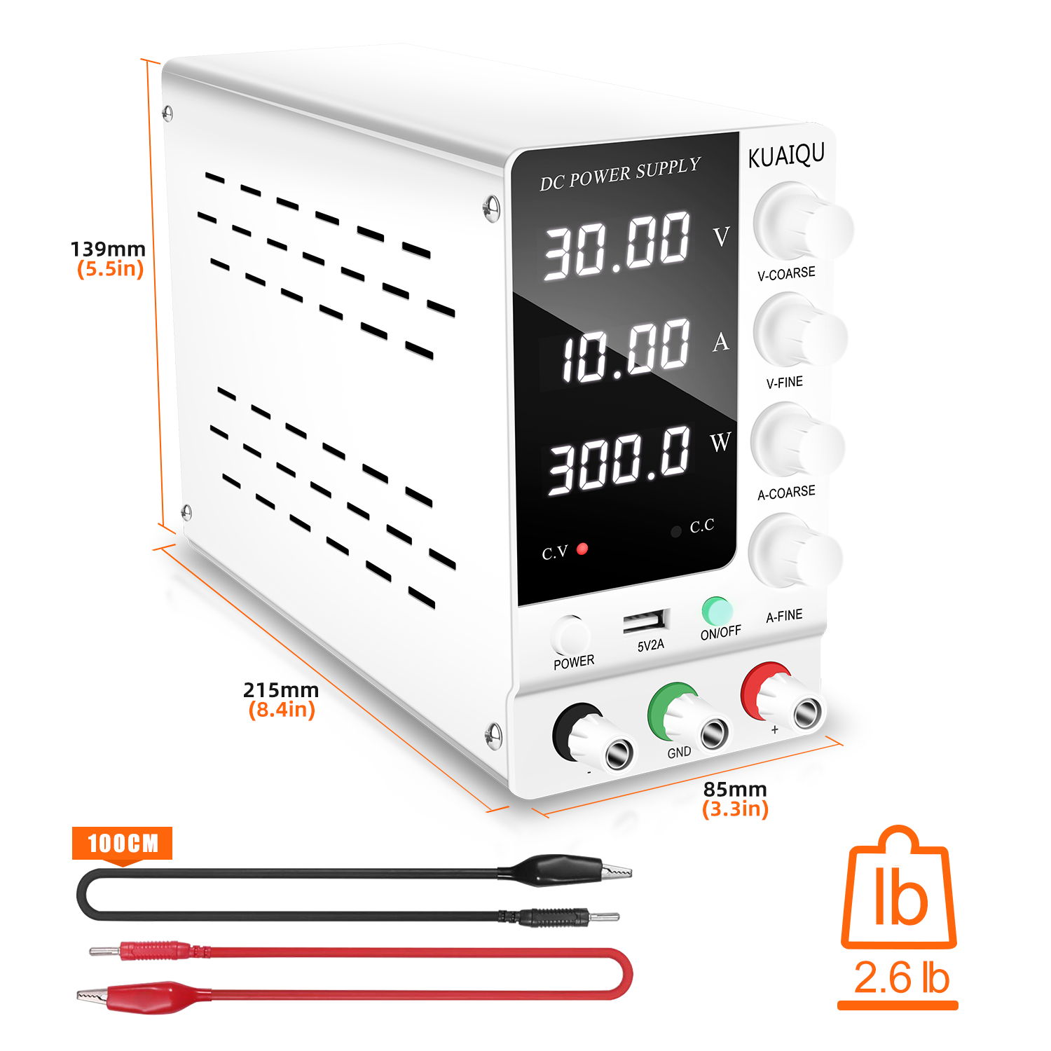 KUAIQU Laboratoryjny Zasilacz  – High Precision Dc Power Supply 30V 10A recenzja i cena