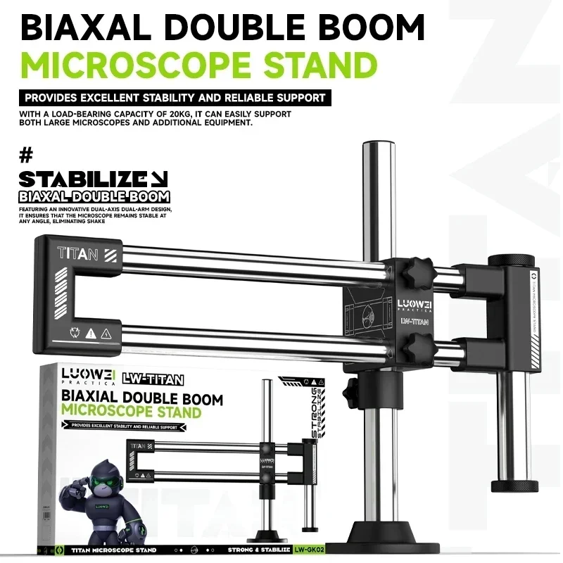 Stojak mikroskopowy dwuosiowy  – Articulating Arm Boom Stand Microscope recenzja i cena