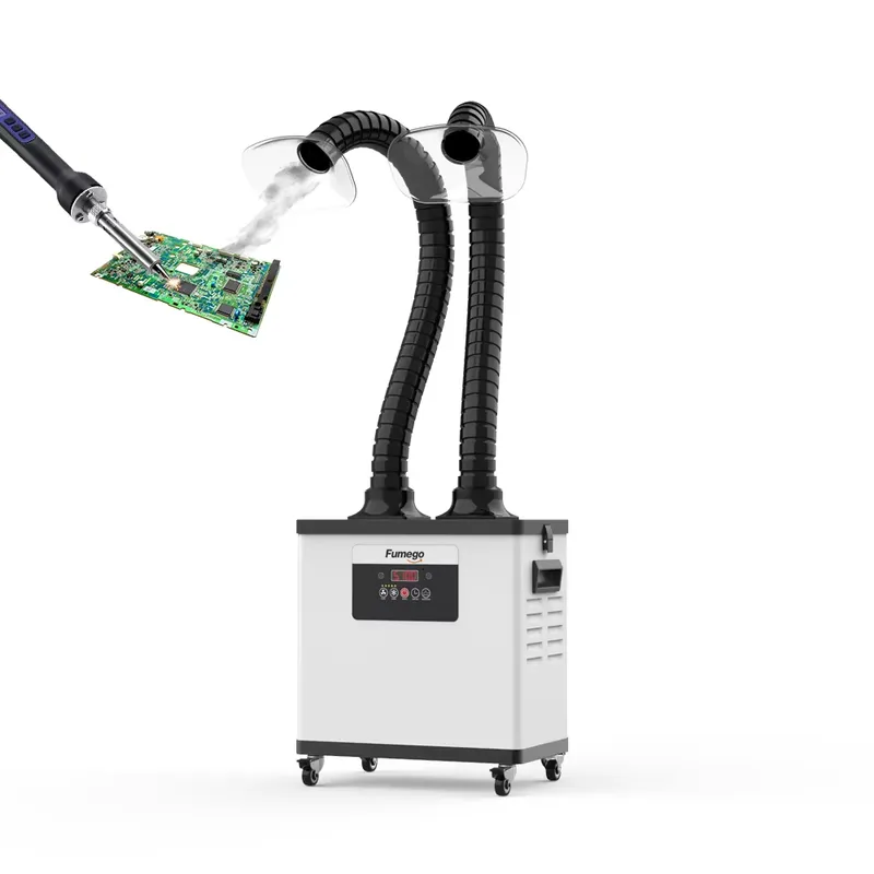 Odsysacz oparów DX1002 z dwoma – Fume Extractor Soldering Dual Arm recenzja i cena