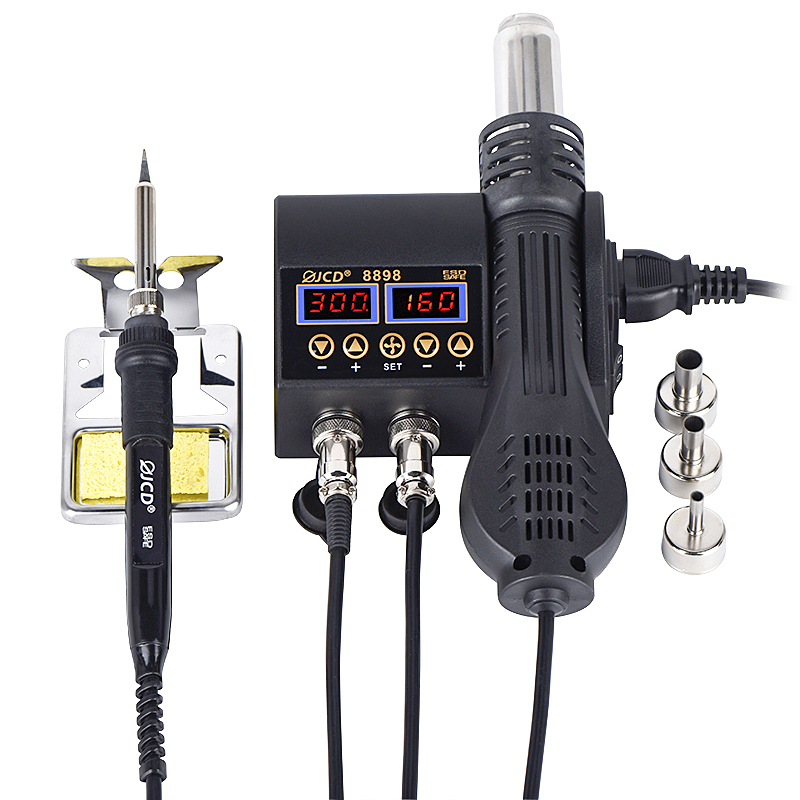 Stacja lutownicza JCD 2 w 1 88 – 2 In 1 Soldering Rework Station 750W recenzja i cena