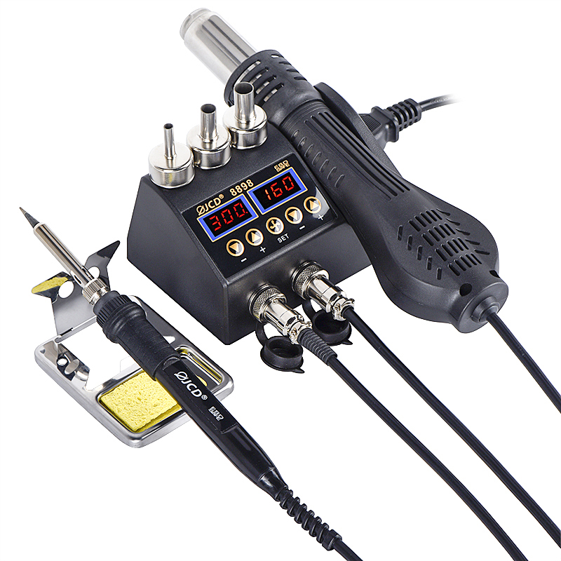 Stacja lutownicza JCD 2 w 1 88 – 2 In 1 Soldering Rework Station 750W recenzja i cena